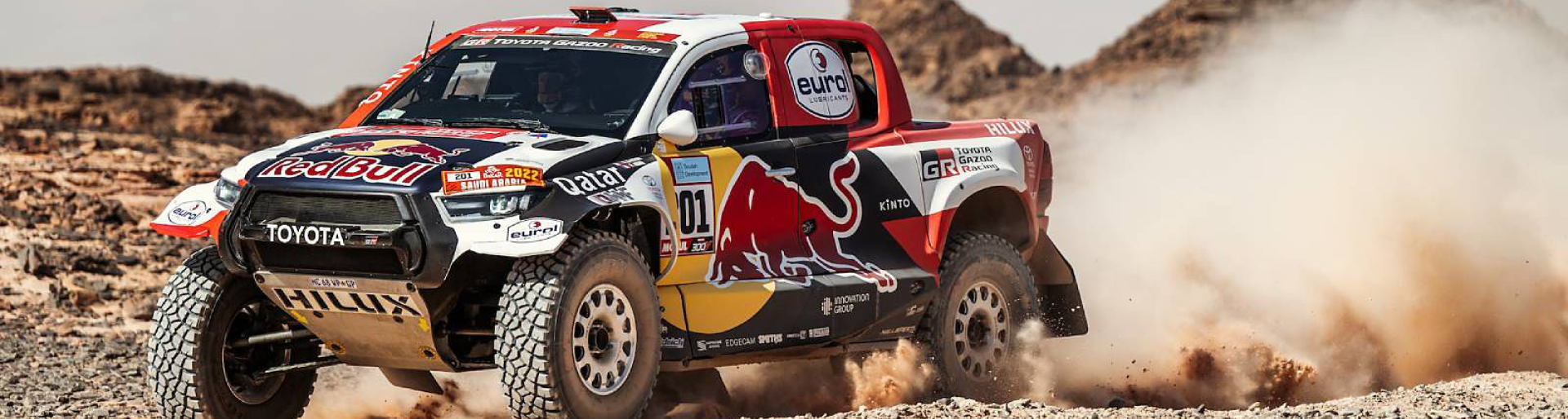 Изображение на странице НАССЕР АЛЬ-АТТИЯ ЗА РУЛЕМ TOYOTA HILUX СТАЛ ПОБЕДИТЕЛЕМ РАЛЛИ-РЕЙДА «ДАКАР-2022» Тойота Центр Хабаровск
